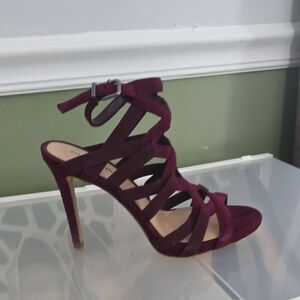Gianni Bini Deep Red Strappy Heels